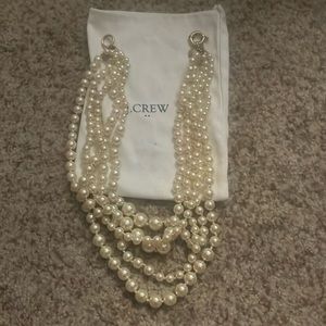 JCrew multi strand pearls